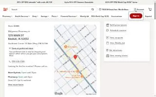 Walgreens Pharmacy of Keokuk website