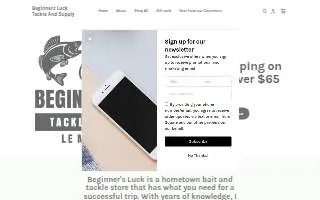 Beginners Luck Tackle And Supply website