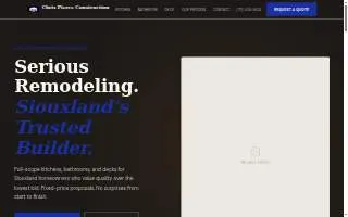 Chris Pierce Construction website