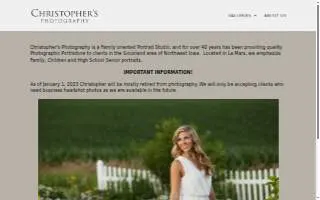 Christopher's Photography Ltd website
