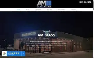 AM Glass Repair website