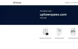 Uptown Paws of Marion website