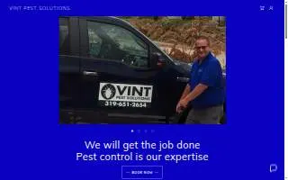 Vint Pest Solutions website