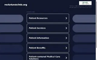 McFarland Clinic Obstetrics & Gynecology of Marshalltown website