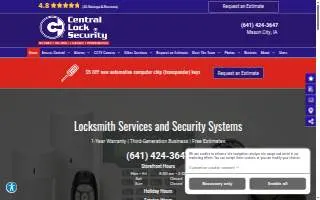 Central Lock Security website