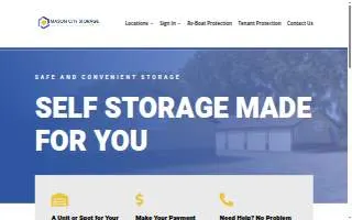 Mason City Storage Units - 6th street website