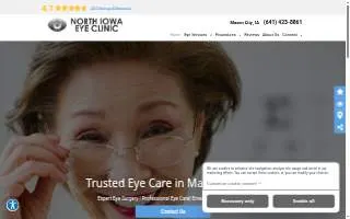 North Iowa Eye Clinic website