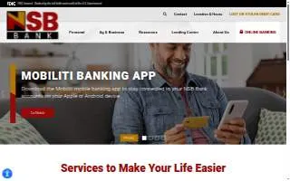 NSB Bank website