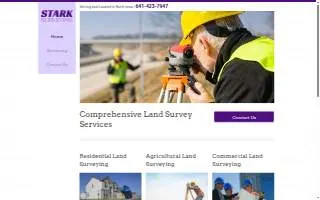 Stark Surveying website