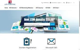 Acr Marketing website