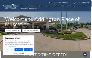 Addington Place of Muscatine website