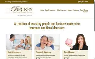 Beckey Insurance & Financial Services website