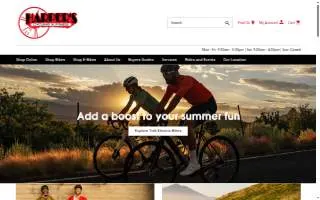 Harper's Cycling & Fitness website