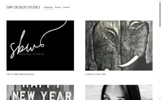 SBW Design Studio website
