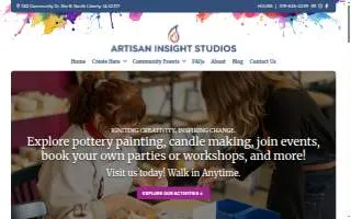 Artisan Insight Studios website