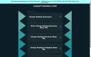 Cheap Towing of North Liberty website