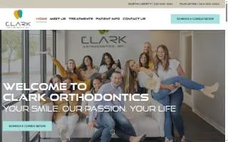 Clark Orthodontics website