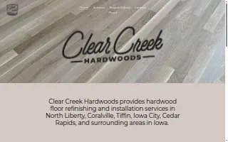 Clear Creek Hardwoods website