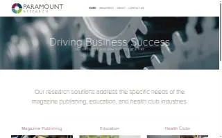 Paramount Research website