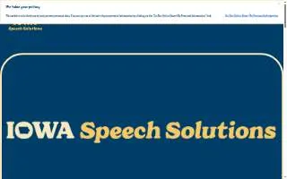 Iowa Speech Solutions-Corridor, PLLC of Norwalk website