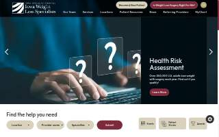 Iowa Weight Loss Specialists - Iowa Specialty Hospitals and Clinics - Des Moines