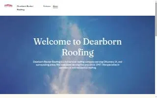 Dearborn Becker Roofing website