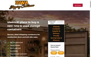Iowa Shipping Containers website