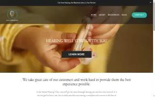 Moore Hearing Clinic website