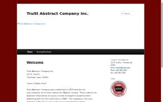 Truitt Abstract Co Inc website