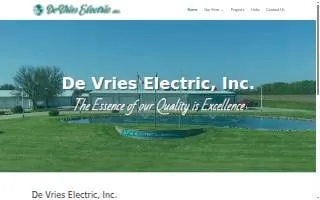 De Vries Electric Inc. website