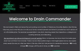 Drain Commander website