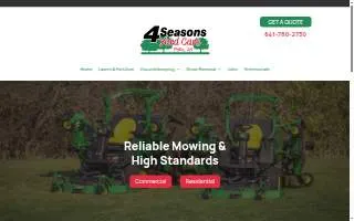 Four Seasons Yard Care website