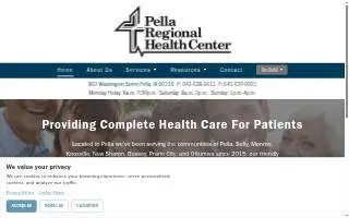 Pella Regional Pharmacy website