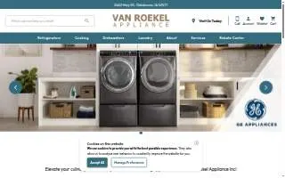 Van Roekel Appliance website