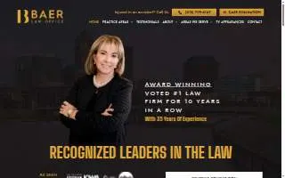 Baer Law Office website