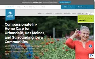 Comfort Keepers of Urbandale website