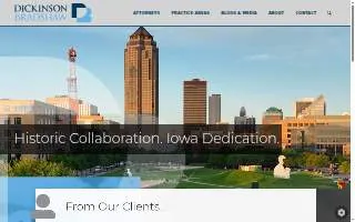 Dickinson, Bradshaw, Fowler & Hagen, P.C. website