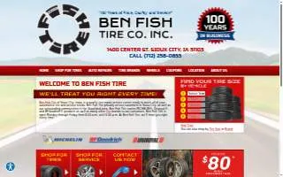 Ben Fish Tire website