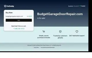 Budget Garage Door Repair of Sioux City website