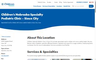 Children's Nebraska Specialty Pediatric Clinic – Sioux City