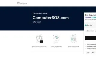 Computer SOS website