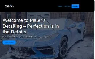 Miller's Mobile Detailing website