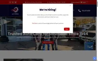 Tott's Auto Center website
