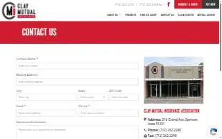 Clay Mutual Insurance Association website