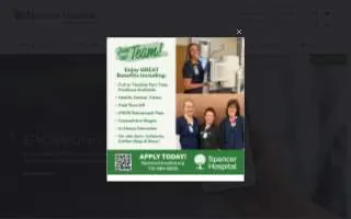Spencer Hospital website