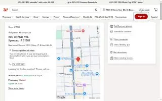 Walgreens of Spencer website