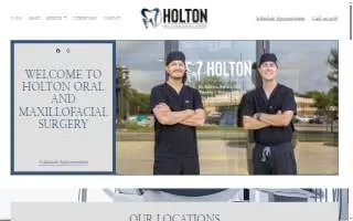 Holton Oral and Maxillofacial Surgery of Storm Lake website