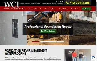 WCI Basement Repair of Storm Lake website