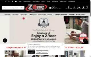 Zone Home Entertainment website