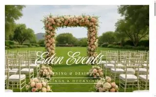 Eden Event Planning of Urbandale website